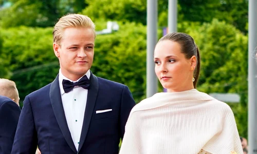 Prințesa Ingrid Alexandra a Norvegiei și fratele ei vitreg, Marius Borg Høiby, profimedia 0953459392 jpg