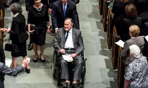 Mourners, Including Former Presidents, Attend Funeral For Barbara Bush jpeg