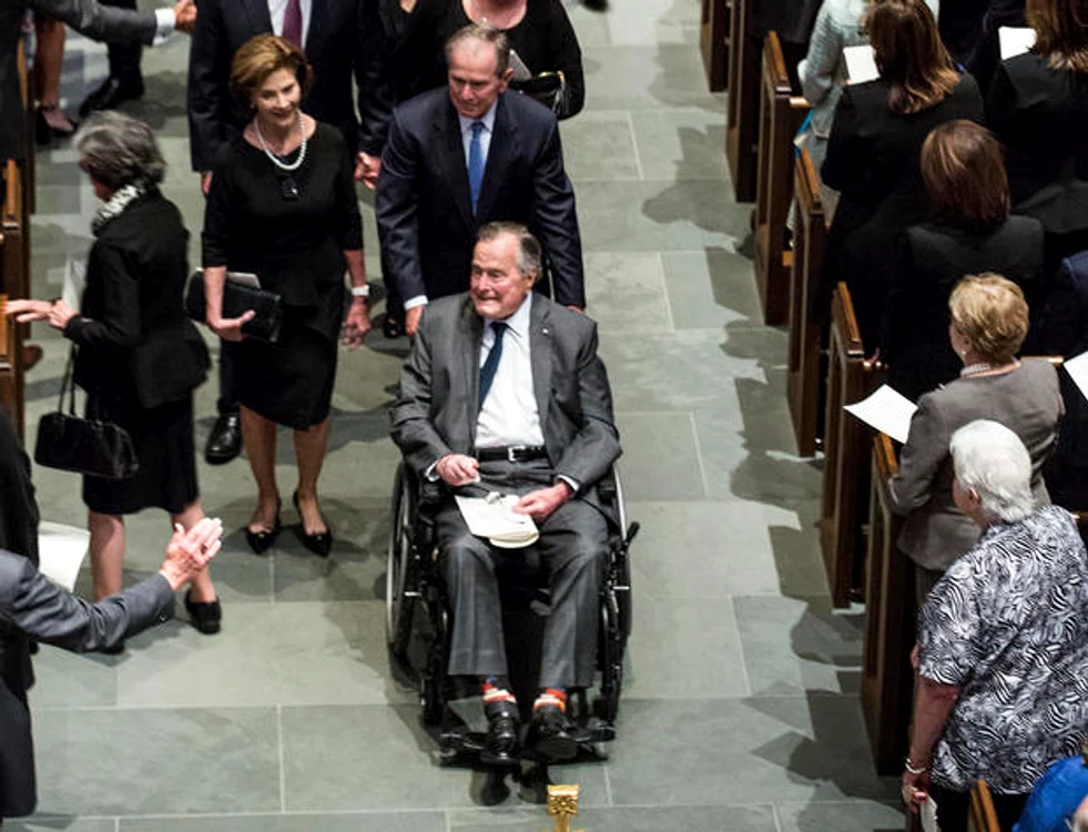 Mourners, Including Former Presidents, Attend Funeral For Barbara Bush jpeg