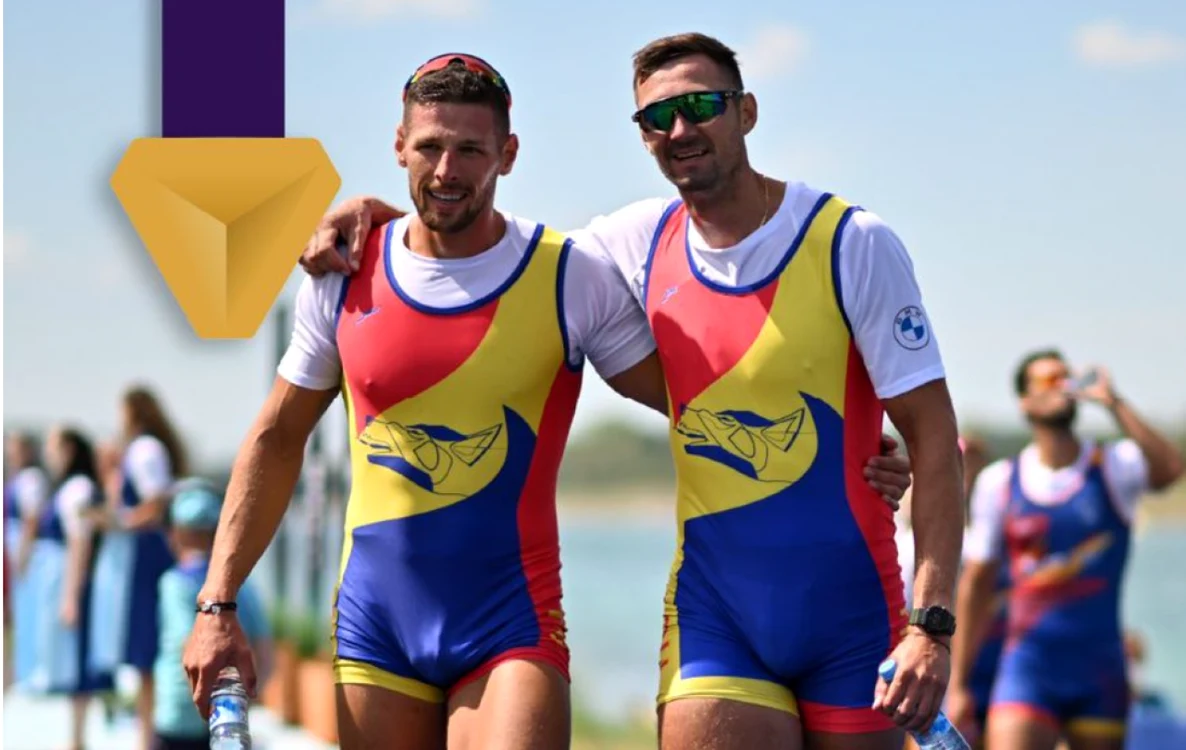 Marius Cozmiuc şi Sergiu Bejan. FOTO worldrowing.com