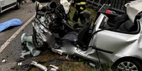 doi tineri de 25 de ani au murit într un accident cumplit cu un camion încărcat cu cherestea Foto ISU jpg