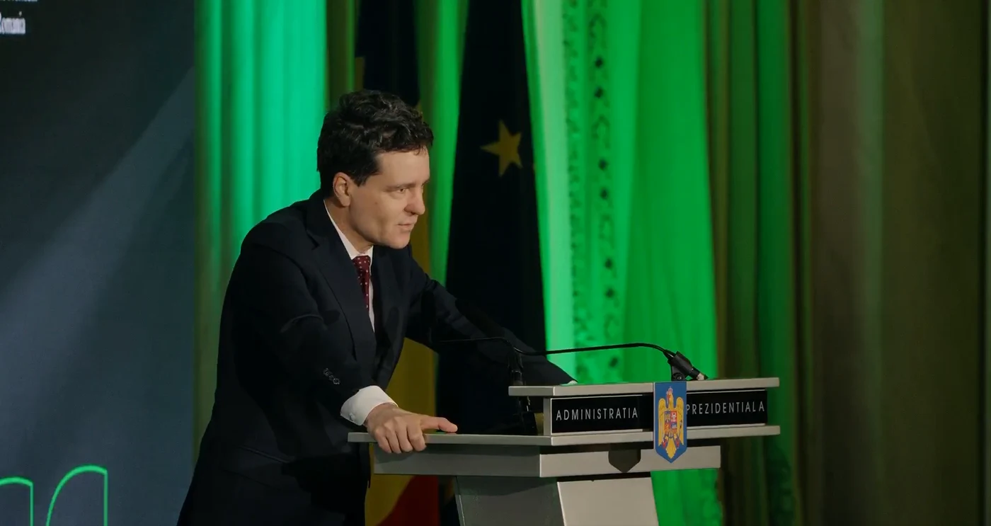 N. Dan la Summitul pentru guvernanță digitală 2025. FOTO: captură video Facebook/Nicușor Dan