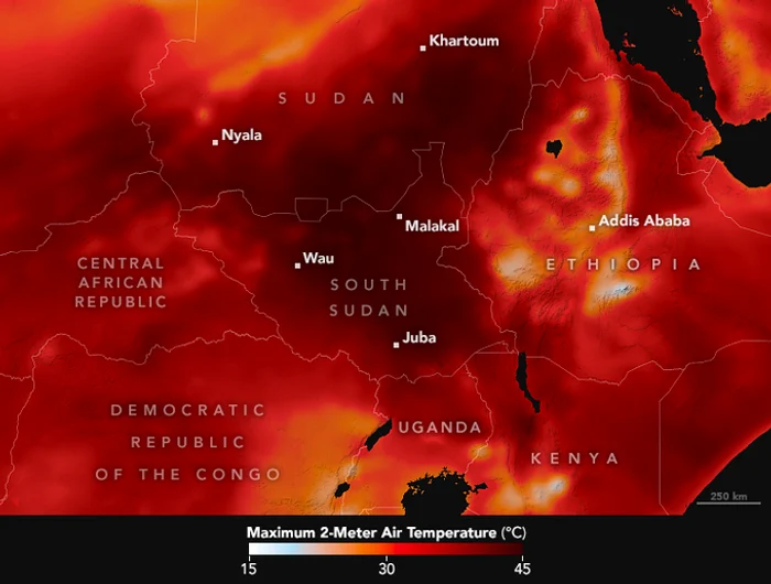 Orașul Malakal este în nordul țării. Foto: Nexta TV via X