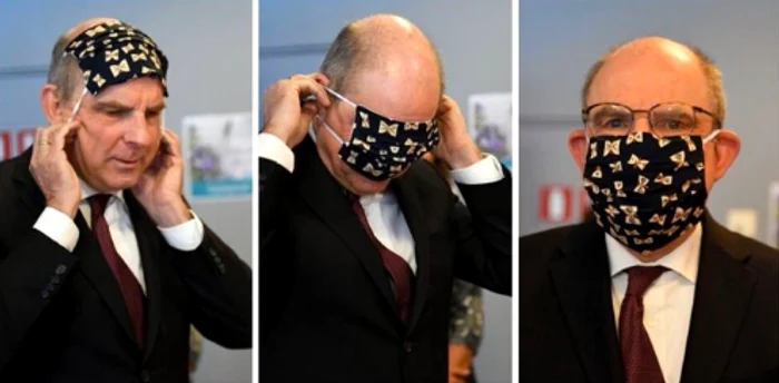 
    Imaginile cu vicepremierul Belgiei încercând să-și pună masca de protecție au devenit viralefoto: captură/YouTube  