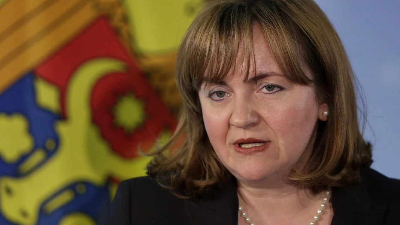 Natalia Gherman, ministrul afacerilor externe al Republicii Moldova, fiica primului preşedinte post-sovietic al Republicii Moldova Mircea Snegur. FOTO: bild.de.