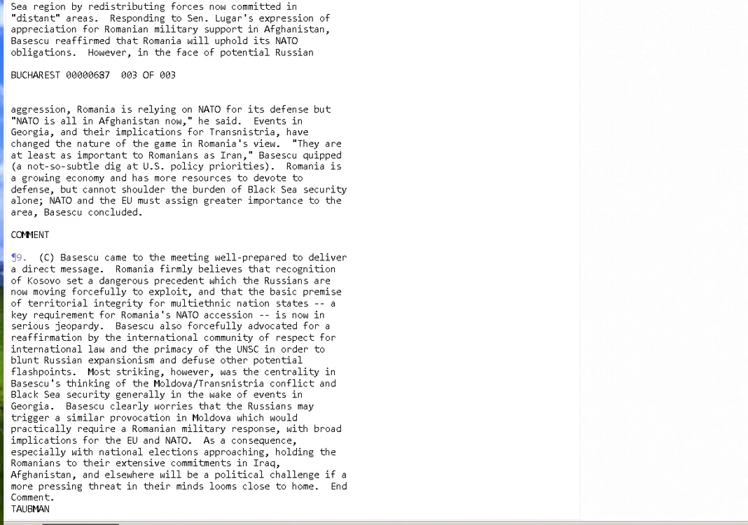 Cablograma WikiLeaks - 6