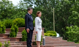 Nicusor Dan  Maia Sandu  MOLDOVA VIZITA OFICIALA DAN SANDU 02Foto INQUAM Photos  (11) jpg