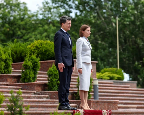 Nicusor Dan  Maia Sandu  MOLDOVA VIZITA OFICIALA DAN SANDU 02Foto INQUAM Photos  (11) jpg