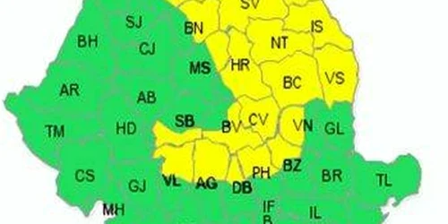 Mureşul a primit vaertizare cod galben de ninsori