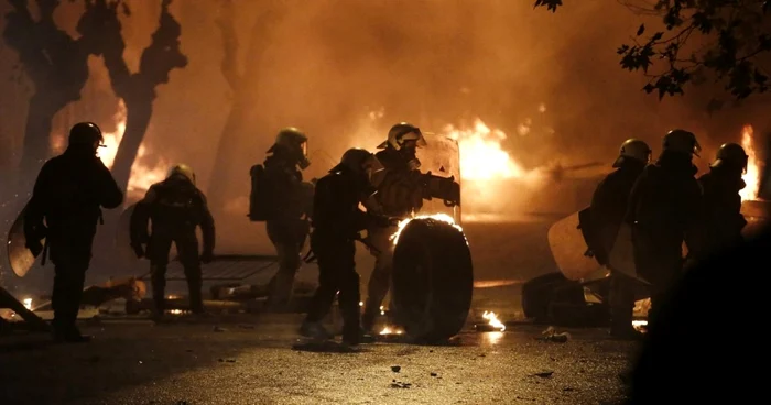 Proteste Atena FOTO EPA