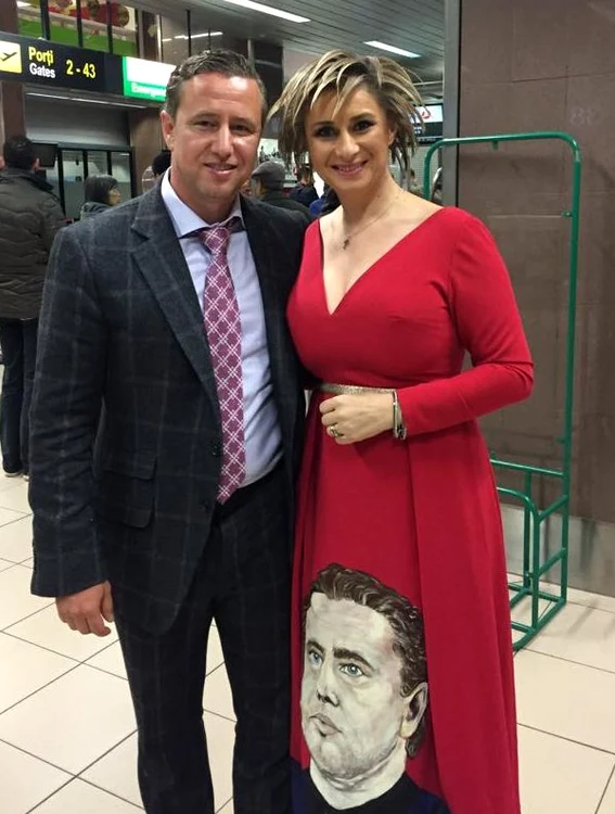 Anamaria Prodan, la gala Fanatik, împreună cu Reghe