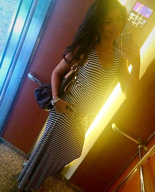 Alina Puşcaş are o burtică mică, deşi este însărcinată în 8 luni