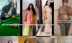 Slăbire 35 kg în 8 luni cu SOP povestea unei tinere din India Colaj Instagram Arhiva personală jpg