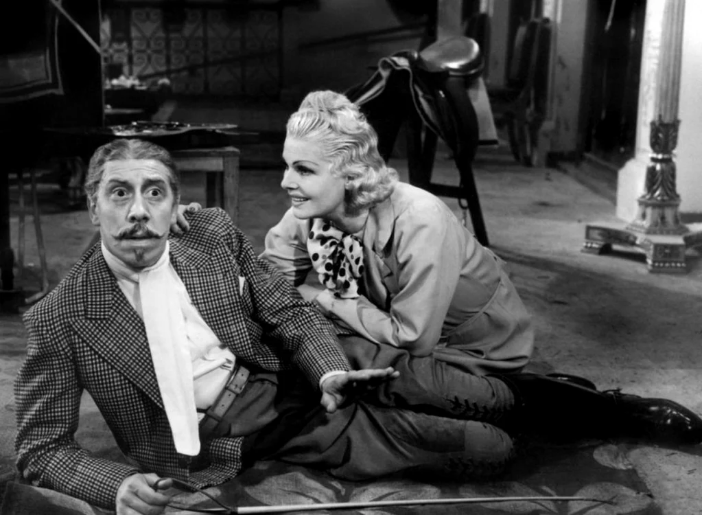 Una dintre cele mai populare actriţe din Franţa, Elvira Popescu împreună cu celebrul actor francez Fernandel (Fernand Joseph Désiré Contandin). FOTO: Arhiva familiei