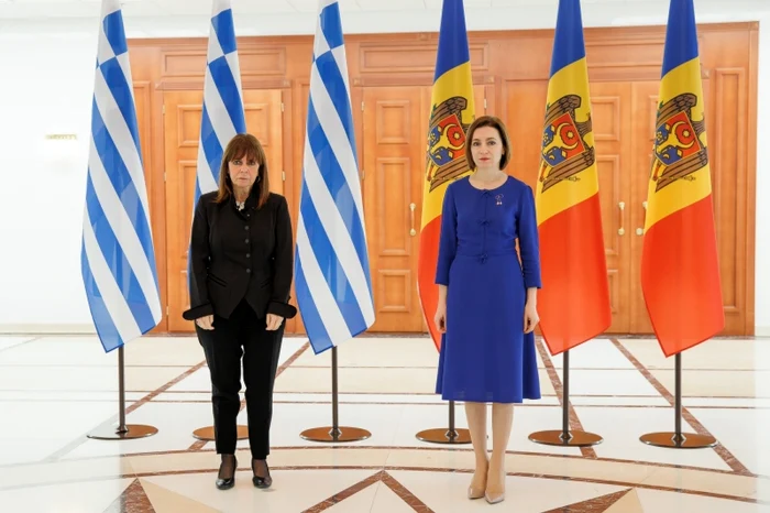 Președinta Greciei a efectuat o vizită la Chișinău, la invitația Maiei Sandu. FOTO: Presedinte.md