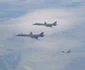 Două bombardiere strategice americane antrenamente comune deasupra României cu avioane ale Forţelor Aeriene Române FOTO MApN