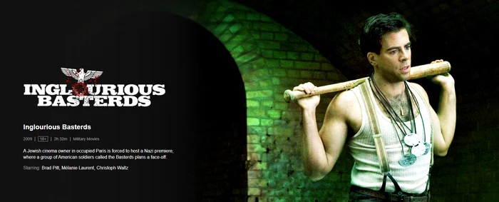 Inglourious Basterds, disponibil pe Netflix