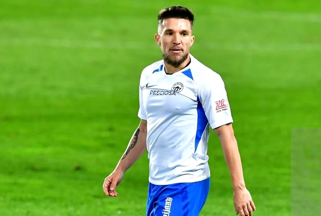 Alex Băluță, pe când juca la Slovan Liberec