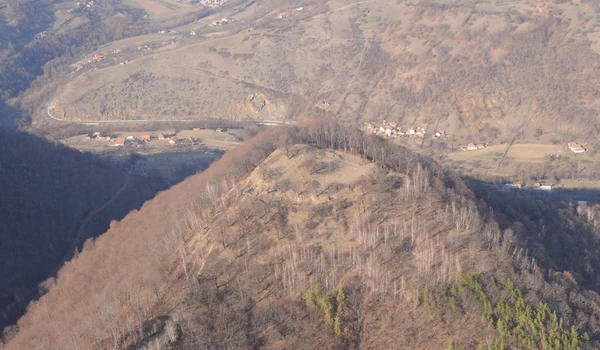 Cetatea dacică de la Căpâlna. Imagine aeriană Sándor Berecki