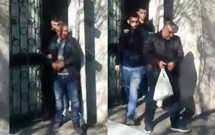 Hoții au fost încătușați și duși în arest 