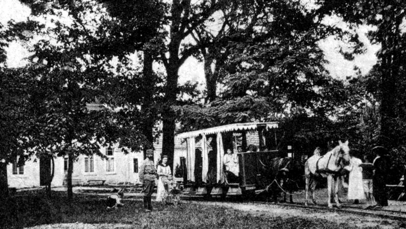 Tramvaiul era tras de cai FOTO arhivă CTP Arad 