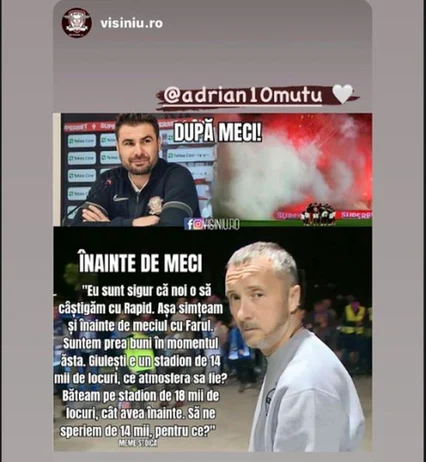 Postare care l-a enervat pe MM Stoica. Foto Instagram