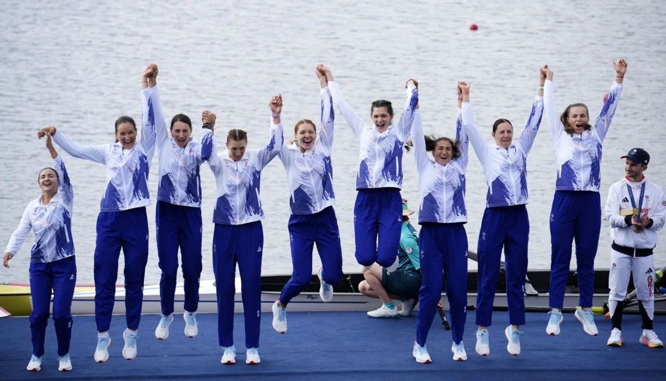 Noile campioane olimpice la 8+1, componentele echipajului României (FOTO: Profimedia)