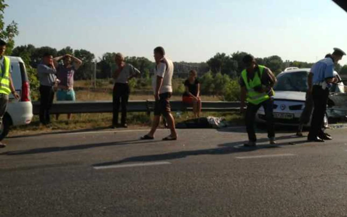 O persoană şi-a pierdut viaţa în acest accident. Foto: GSDG