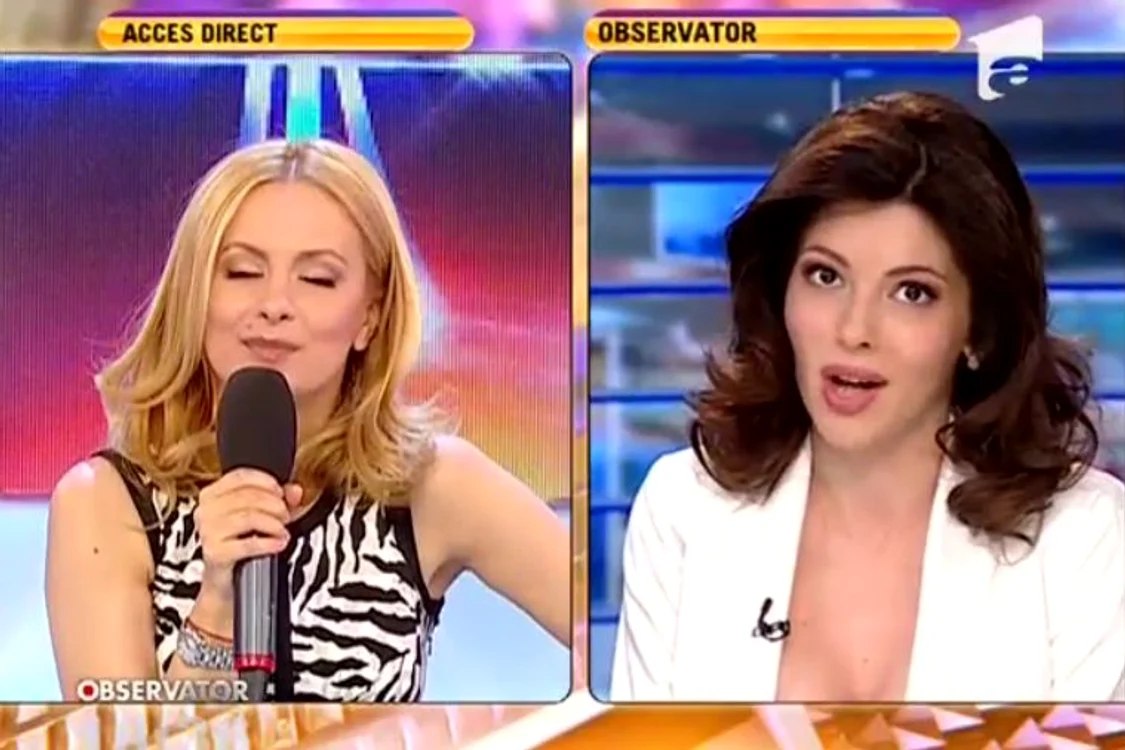 Simona Gherghe a încurcat colegele. (captură Antena 1)