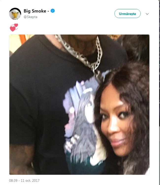 naomi campbell si skepta foto instagram