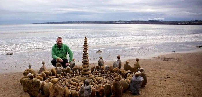 Mandalele perfecte din pietre obişnuite ale englezului James Brunt Foto mymodernmet com