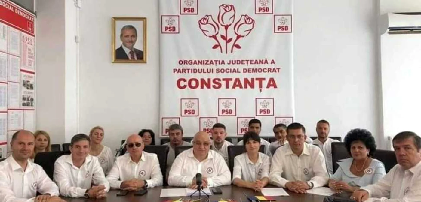 Imagine din sediul PSD Constanţa FOTO Facebook Adi Barză