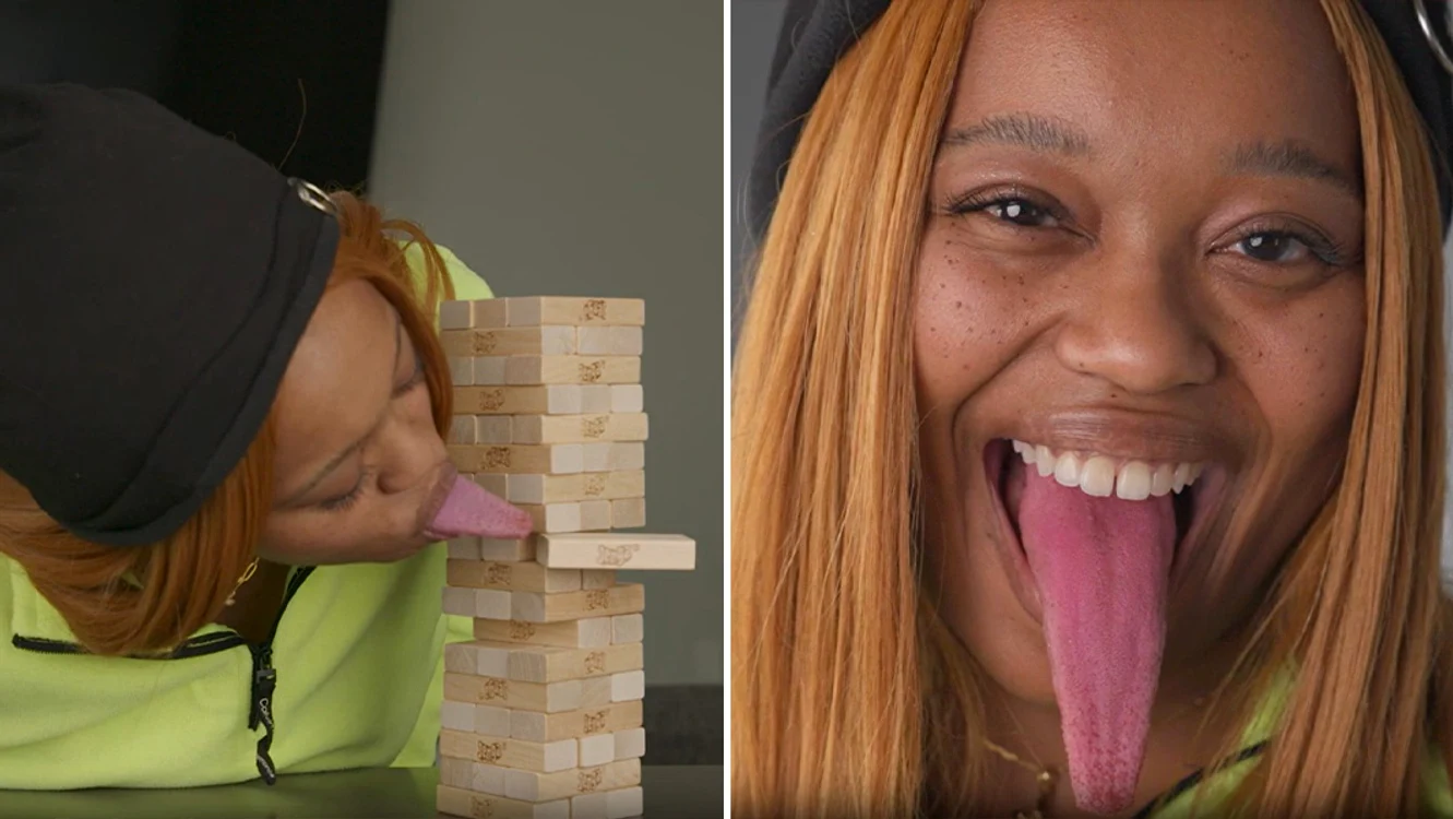 Chanel Tapper deține recordul pentru cea ma lungă limbă din lume FOTO Guinness World Records