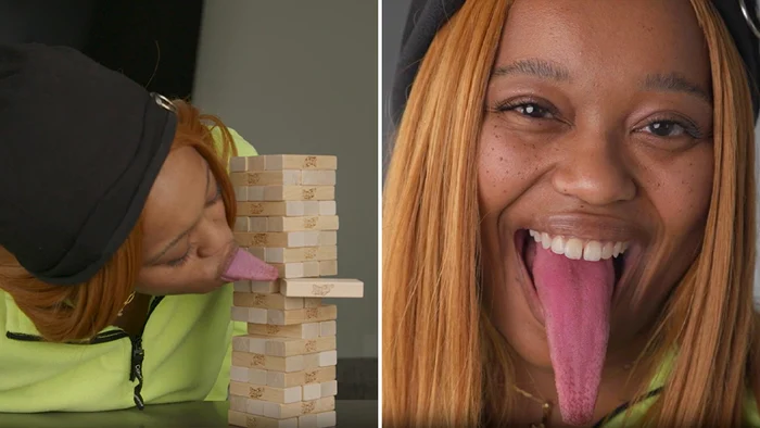 Chanel Tapper deține recordul pentru cea ma lungă limbă din lume FOTO Guinness World Records
