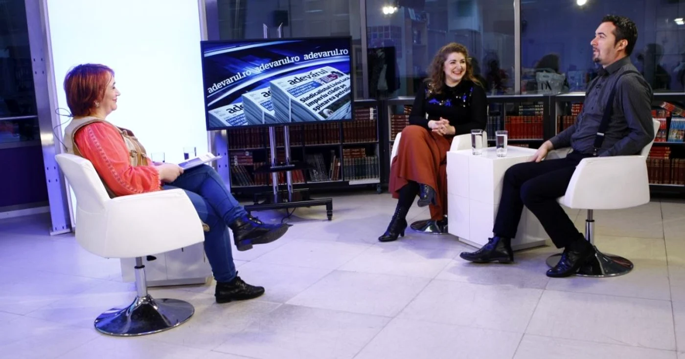 Adevarul Live Andreea Soare si Catalin Toporoc foto david muntean