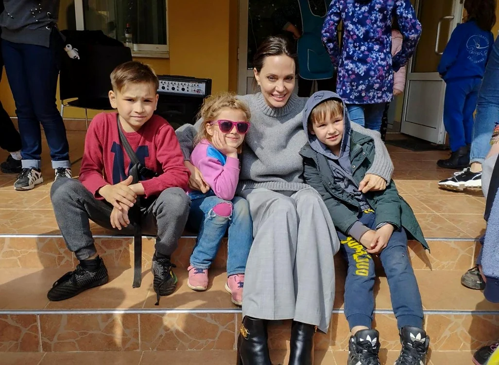 Angelina Jolie a vizitat Ucraina. Foto: epa-efe