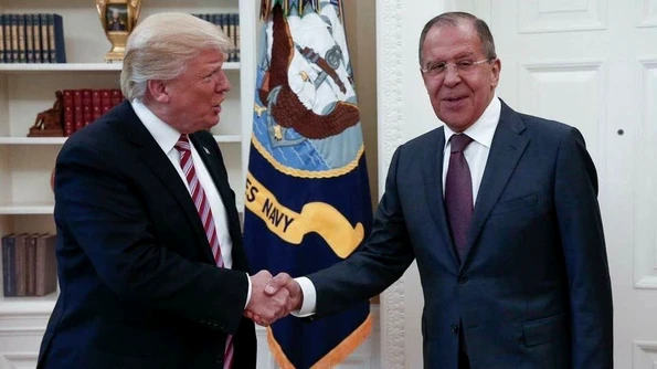 Ministrul rus de externe, Serghei Lavrov, primit de Donald Trump la Casa Albă jpeg