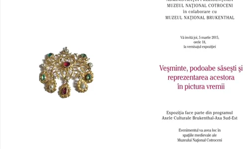 Expoziţie de veşminte, podoabe săseşti şi reprezentările acestora în pictură, la Muzeul Naţional Cotroceni jpeg