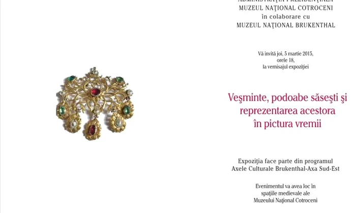 Expoziţie de veşminte, podoabe săseşti şi reprezentările acestora în pictură, la Muzeul Naţional Cotroceni jpeg