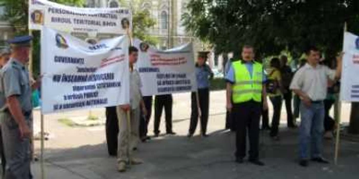 Oradea: Polițiștii orădeni au protestat azi