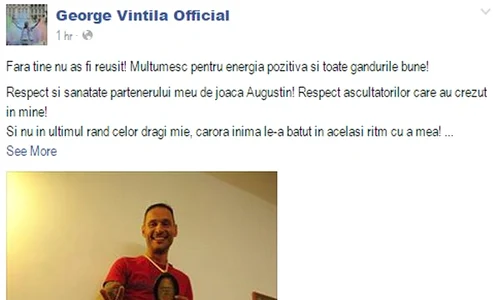 "Ferma Vedetelor": George Vintilă le a mulţumit fanilor şi prietenilor jpeg
