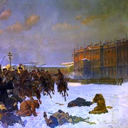 Bloody Sunday in 1905 by Wojciech Kossak png