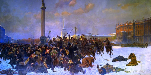 Bloody Sunday in 1905 by Wojciech Kossak png