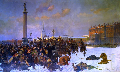 Bloody Sunday in 1905 by Wojciech Kossak png