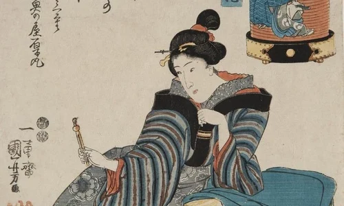 UN CEAS PENTRU ARTĂ în expoziţia Imagini ale lumii trecătoare: Războinici şi poeţi, actori şi femei frumoase Gravuri de Utagawa Kuniyoshi jpeg