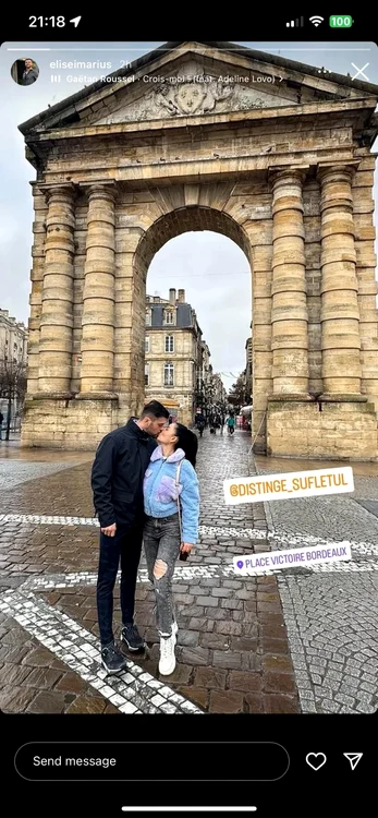 Marius Elisei și Gabriela, în vacanță Foto: captură Instagram