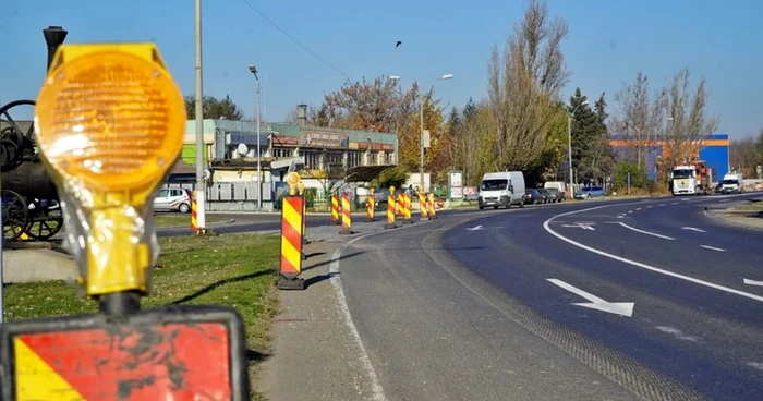 Amenajarea sensului giratoriu a început în decembrie 2019 FOTO Facebook/Municipiul Slobozia