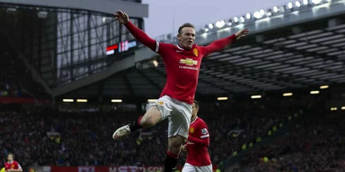 Wayne Rooney se bucura dupa ce a inscris un gol FOTO AP