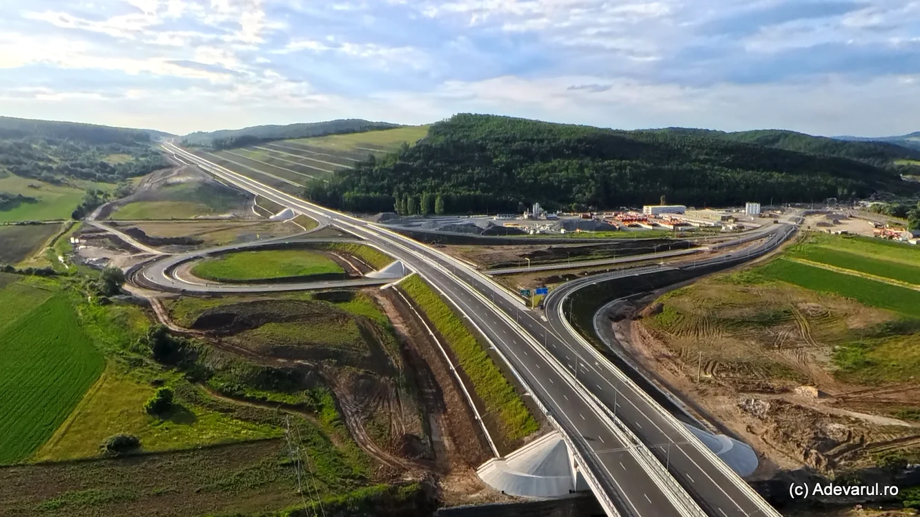 Șantier. Nodul Zimbor, Autostrada Transilvania. Foto: Daniel Guță. ADEVĂRUL