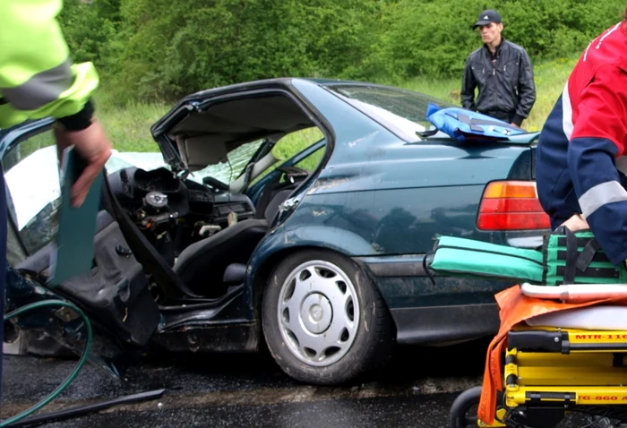 Accident rutier Hunedoara. FOTO D. G.